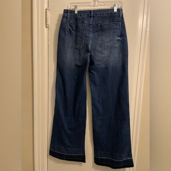 Flamingals NWT Wide Leg Patch Pocket Jean Size Medium - Picture 8 of 16